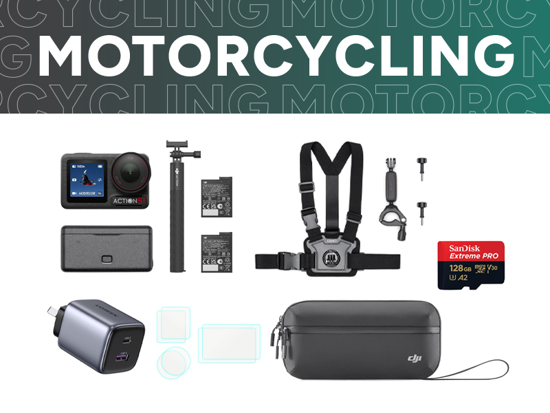 Osmo Action 5 Pro Motorcycling Bundle